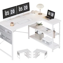 l字デスク 机 pcデスク ゲーミングデスクの画像