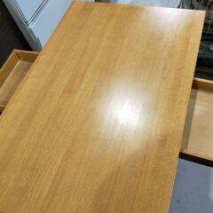 2人掛け ダイニングテーブル 両面引き出し付き 幅90cm 奥行き60cm 高さ70.5cm 食卓テーブルの画像