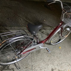ママチャリ 長期在庫品 26インチ 変速無し オートライト ローラーブレーキの画像