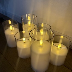 キャンドル　6本セット　電池付きの画像