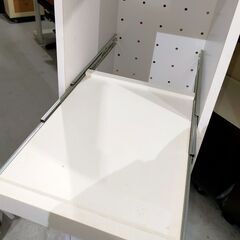 現状特価品 スリム食器棚 幅32.5cm 奥行き39.5cm 高さ180cm 白 ホワイト 幅狭 細身の画像