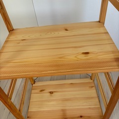 無印　パイン材ユニットシェルフの画像