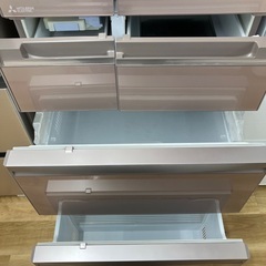 【安心半年保証付き】MITSUBISHI 6ドア冷蔵庫　MR-WX60A-P 2017年製の画像