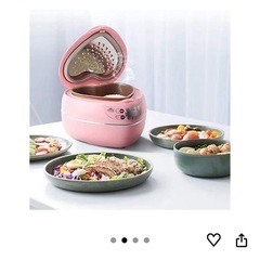 ハート型の炊飯器の画像