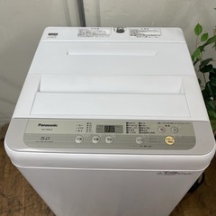 R349 ☀️ Panasonic 洗濯機 （洗濯5.0㎏) 18年製 NA-F50B12 ⭐ 動作確認済 ⭐ クリーニング済の画像