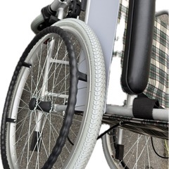 引取限定 未使用に近い　アルミ製車いす 車椅子　自走•介助兼用 KYR19-4041  コーナン の画像