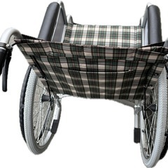 引取限定 未使用に近い　アルミ製車いす 車椅子　自走•介助兼用 KYR19-4041  コーナン の画像