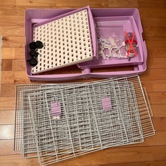 給水ボトル無し❌ケージ②九州うさぎCLUBオリジナル イージーホームEVO (ラベンダー)の画像