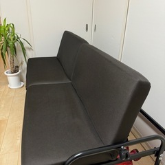 折りたたみベッドソファ(HY06 BR) ニトリの画像