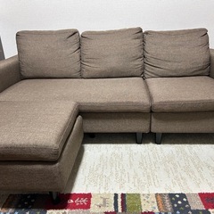 【お渡しは12月初旬】カウチ付き 3人がけソファの画像