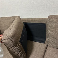 【お渡しは12月初旬】カウチ付き 3人がけソファの画像