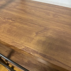 木棚×アイアンラック 収納棚 本棚 2段の画像