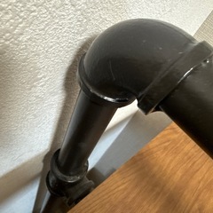 木棚×アイアンラック 収納棚 本棚 2段の画像