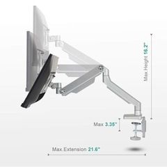 モニターアーム　デュアルの画像