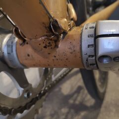 メーカー不明 クロモリ Wレバー ロードバイク 2x10速 700c 中古自転車の画像