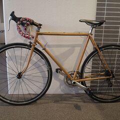 メーカー不明 クロモリ Wレバー ロードバイク 2x10速 700c 中古自転車の画像