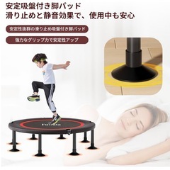 トランポリン 新品 室内用 大人用 子供用 大型102cm 耐荷重150kg 静音の画像