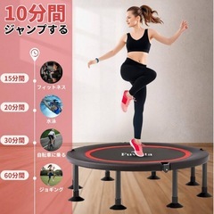 トランポリン 新品 室内用 大人用 子供用 大型102cm 耐荷重150kg 静音の画像