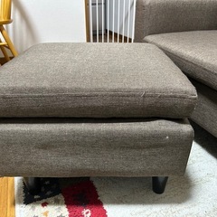 【お渡しは12月初旬】カウチ付き 3人がけソファの画像