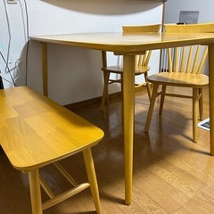 【お渡しは12月】ダイニングテーブルセットの画像
