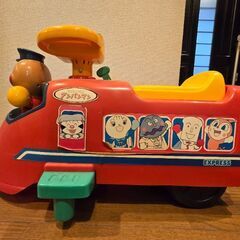 アンパンマン お喋り 足蹴り 電動 乗り物 列車 PINOCCHIO レトロの画像