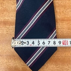 SHIPS ネクタイ ネイビー ストライプの画像