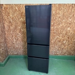 325送料設置無料  日立　自動製氷機能付き大型冷蔵庫　375L  洗濯機の画像