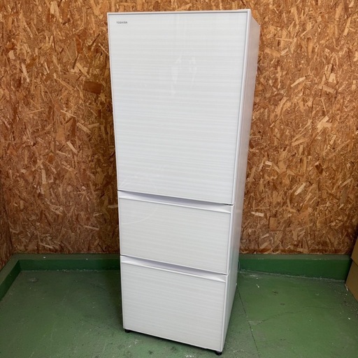 326送料設置無料 東芝 自動製氷機能付き大型冷蔵庫 363L 洗濯機 販売