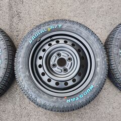 タイヤ新品！ ダイハツ純正 4本セット　155/65R14 マッドスター　ゴツゴツ　マットテレーン　オールテレーン　かっこいい　リフトアップの画像