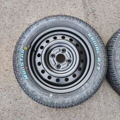 タイヤ新品！ ダイハツ純正 4本セット　155/65R14 マッドスター　ゴツゴツ　マットテレーン　オールテレーン　かっこいい　リフトアップの画像