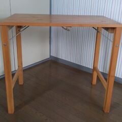 無印良品　パイン材テーブル・折りたたみ式（2）の画像