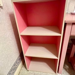 学習机+椅子+デスクライト+カラーボックス セット(バラ相談)の画像