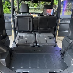 H27年式ウェイクターボ❗️板金の仕上がり悪い為、外装気にならない方向けです💦サビで　穴あき箇所ありだったので自家塗装&コーキング処理済み❗️走行距離51000km低走行ですが車検来月💦　クーラー🆗機関良好♪ 説明文必須‼️の画像