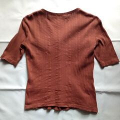 KEITH ブラウン 半袖 コットンリブカットソー サイズMの画像