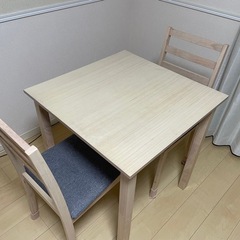 【11/28.29引き渡し】2人用ダニングテーブルチェアセットの画像