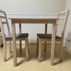 【11/28.29引き渡し】2人用ダニングテーブルチェアセットの画像