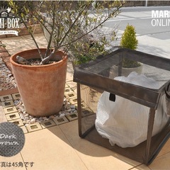 ゴミネット ゴミ箱 屋外 日本製 45L×約1〜3袋 抗菌ゴミボックス 90L〜165L ゴミステーション カラスよけネット 45リットル ふた付き 軽量 畳める 戸別回収 大容量 折り畳み式 折りたたみ 分別 ダストボックス ごみ 一軒家 おしゃれ 戸別収集の画像