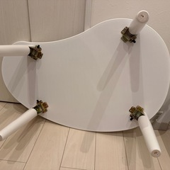 【ビーンズ型】折りたたみローテーブルの画像