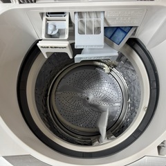 339 送料設置無料　シャープ　洗濯機　8㌔ 熱乾燥4.5㌔　冷蔵庫の画像