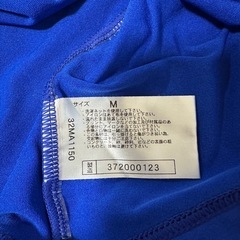 サッカーインナー ハイネックシャツ 青 白 2枚セットの画像