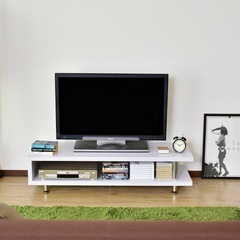 ホワイト　テレビ台の画像