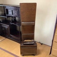 昭和レトロ　姿見　全身鏡　鏡台　鏡　ミラー　木製　和モダン　ドレッサー　引き出しの画像