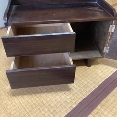 昭和レトロ　姿見　全身鏡　鏡台　鏡　ミラー　木製　和モダン　ドレッサー　引き出しの画像