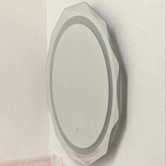 女優鏡　八角形　LEDライト付き　美品の画像