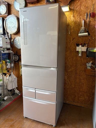 K1304 TOSHIBA 東芝 冷蔵庫 410L 2017年製 左開き 自動製氷