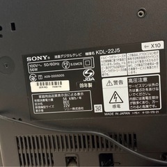 《再掲載》22型テレビの画像