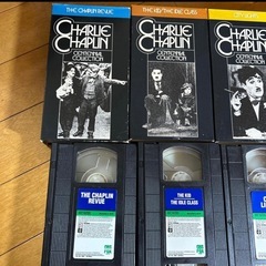 CHARLIE CHAPLIN VHSビデオテープ5本セットの画像