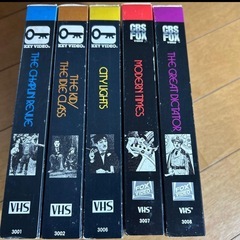 CHARLIE CHAPLIN VHSビデオテープ5本セットの画像