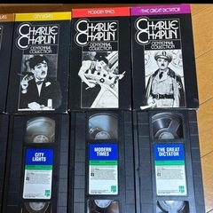 CHARLIE CHAPLIN VHSビデオテープ5本セットの画像