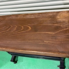 ミシン台加工の杉のテーブル　brother ブラザー　れとろレトロの画像